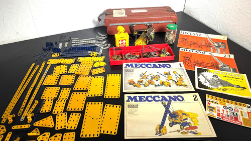 Meccano job lot - of, blue