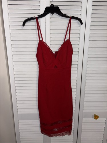 Lipsy red bodycon dress cut - bodycon,