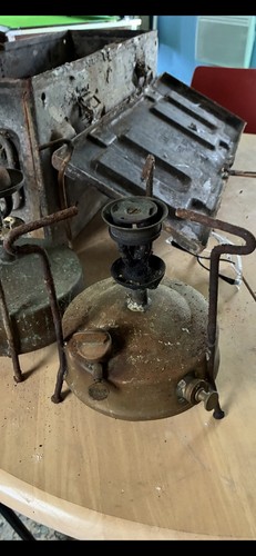 Vintage brass paraffin - brass,
