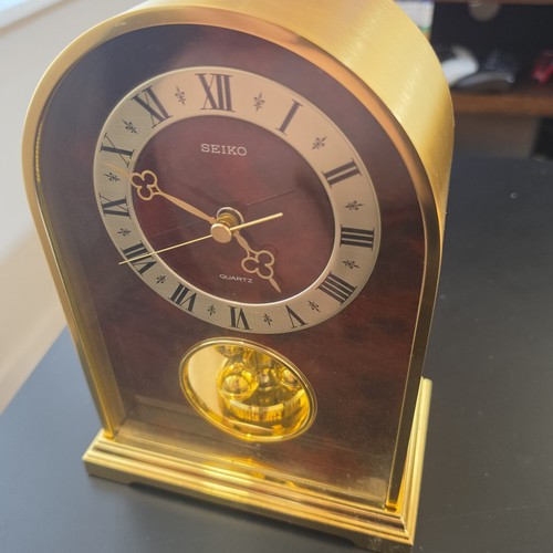 Seiko quartz mantel desk clock - desk,