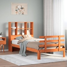 Bookcase Bed  Brown Solid
