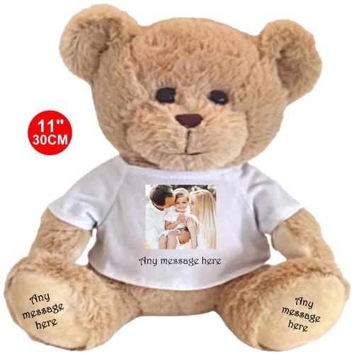 Personalised beige teddy bear - beige,