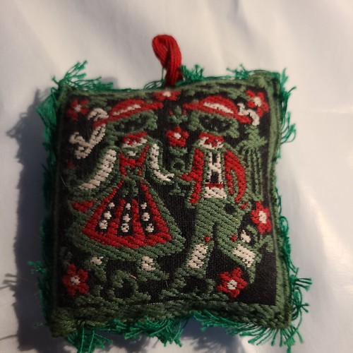 Vintage austrian tapestry pin - tapestry,
