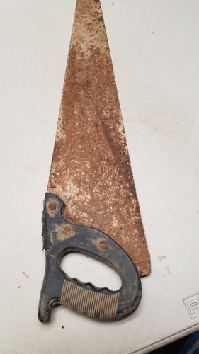 Rusty plastic handle cross - rusty,