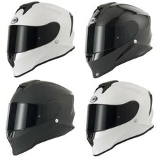 VCAN V151 Plain Full Face Motorcycle Helmet Motorbike Crash Lid FREE DARK VISOR