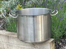 Vintage Industrial Large GENWARE 18 Litre Cooking Pot Stockpot Soup Kitchen