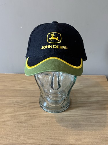 John deere black baseball cap - deere,