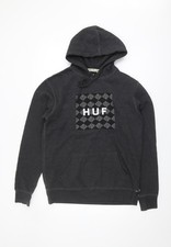 HUF Men's Black Hoodie, Size