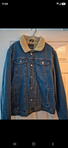 Primark blue denim - denim, sherpa