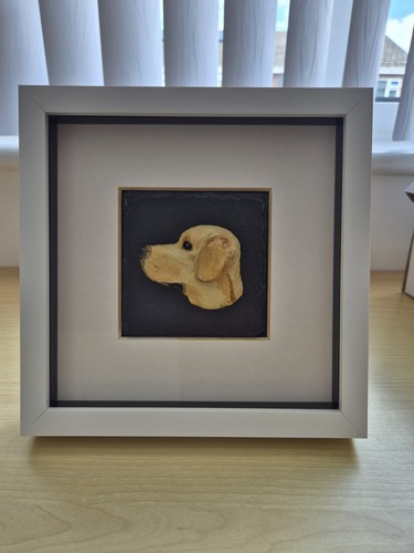 Hand made labrador head - hand,