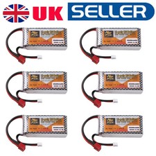 6x 11.1V 1500mAh 100C Lipo