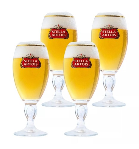 Set stella half pint beer - of,
