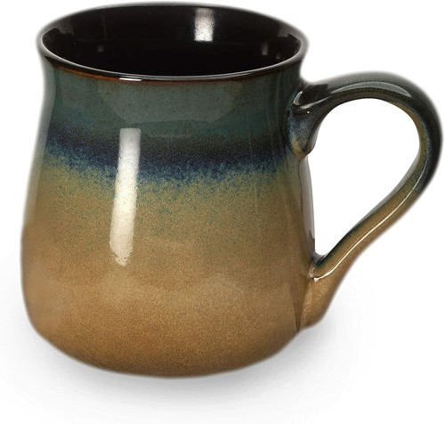 Large pottery coffee mug - pottery, oz