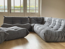 *** LIGNE ROSET 5 PIECE TOGO SOFA IN MICROFIBRE GREY [923] ***