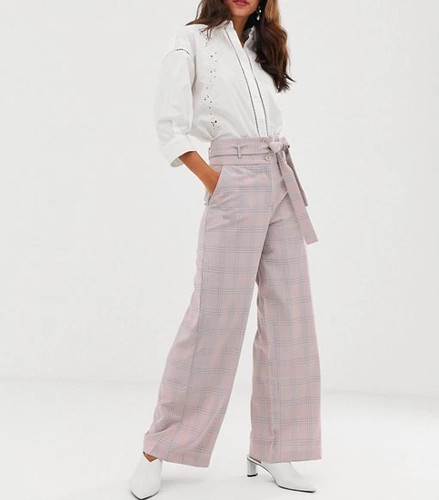 Vila check high - waist, leg