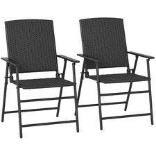 Outsunny 2pcs Rattan Chair