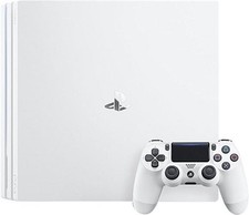 Sony PlayStation 4 Pro 1TB Video Game Console Glacier White + Games BUNDLE