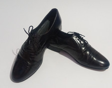 Grosvenor Black Mens Shoes Jefferson UK Formal Dress, size 9 real leather, Used
