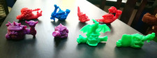 RARE Complete Set of 8 Mini Boglins Prehistorics - All Characters - Vintage 90s 