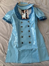 PVC Blue Air hostess Costume