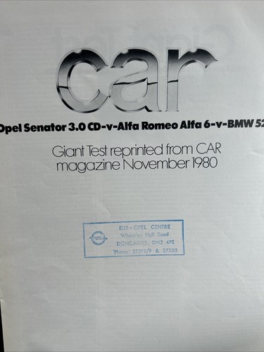 Vauxhall senator cd car - senator,