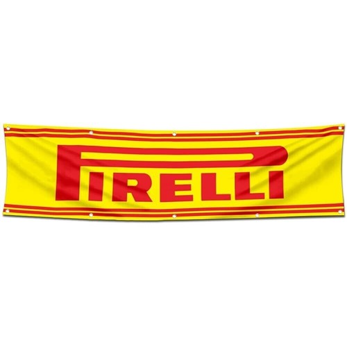 Pirelli banner 2x8ft - banner, workshop