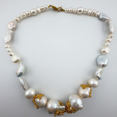 Indulgems pearl gold - pearl, cz