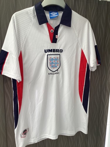 England umbro white home shirt - umbro,