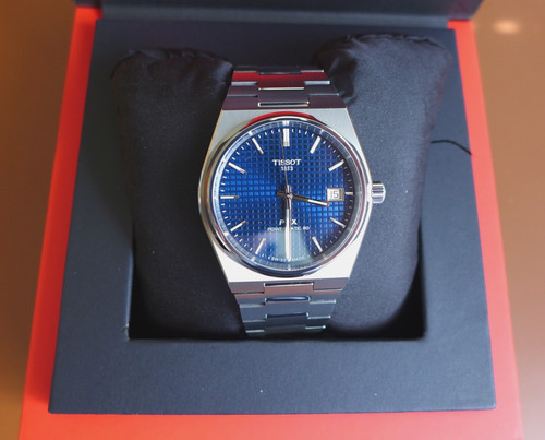 Tissot prx titanium - 38mm, blue