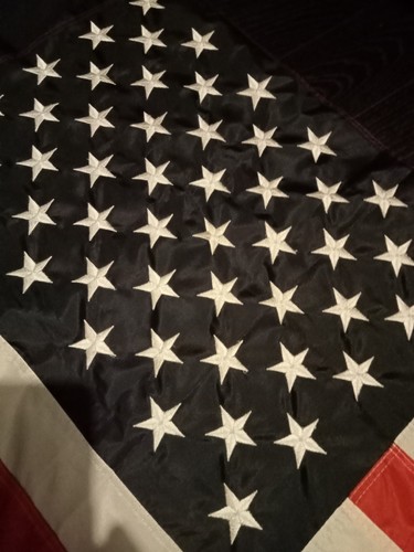 American flag sewn - american,