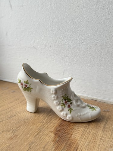Vintage porcelain shoe planter - porcelain,