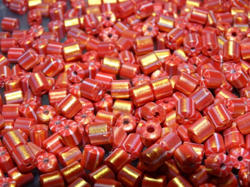 Golden coral polymer - polymer, clay