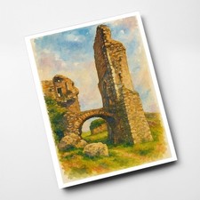 A4 PRINT - Corfe Castle (b) -