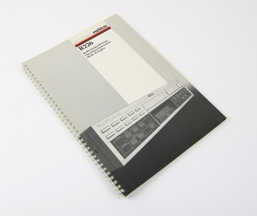 Revox 226 operating - revox,