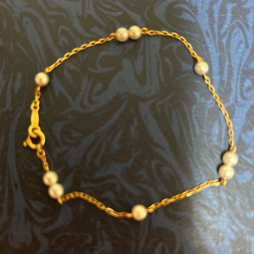 Mikimoto k18 gold 5mm akoya - 3.5mm,