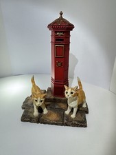 Leonardo Collection Cat Studies Morning Post Cats & Post Box Figurine Ornament