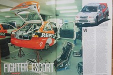 Original 1997 Autocar mag report: FORD ESCORT RS COSWORTH WRC REPSOL rally car