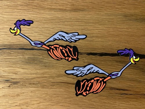 Road runner decal vintage - 2x,