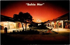 Postcard Bahia Mar Night Yacht