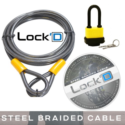 Long bike cable lock 9 - long,