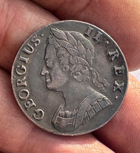 George 1740 halfpenny high - ii,