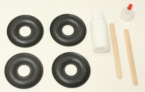 Foam donut dust cap kit - -foam,