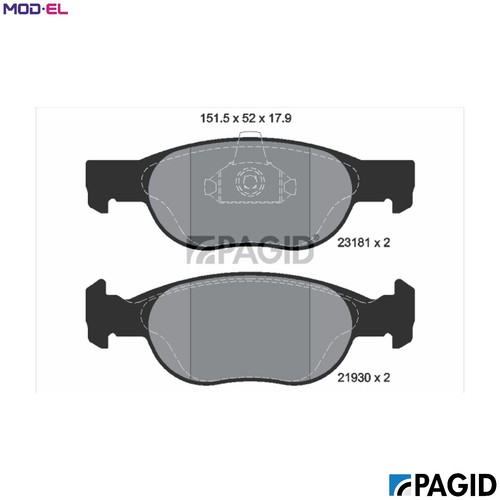 Brake pad set disc - brake,