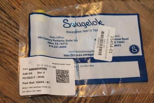 Lot swagelok stainless - lot,