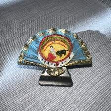 Espana Spain Corrida Bull Fan Fridge Magnet With Clip 