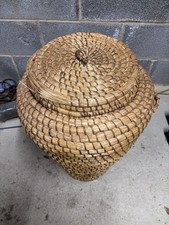 Ali Baba Linen Basket Wicker