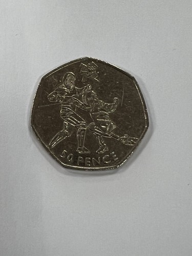 2011 olympic fencing 50p coin - 2011,