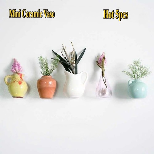 8pcs mini ceramic vase - 5/8pcs,