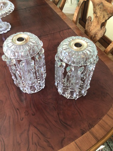 Pair victorian candlestick - of,