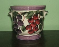 Siltone Studio Art Pottery Plant Pot Holder. Signed DH